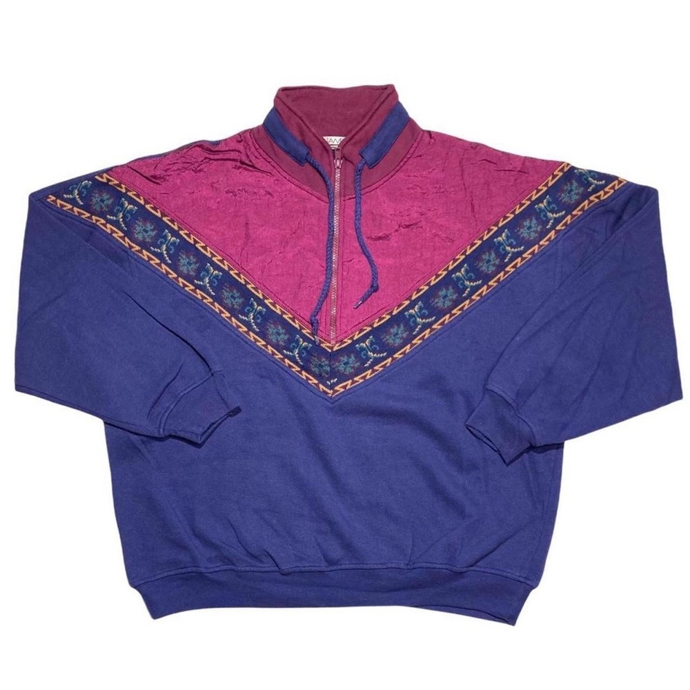 5/$25 Vintage 90’s Chinawear brand half zip sweatshirt